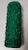 Mid-Century Modern Cylindrical Green Borkenglas Vase with White Overglaze, 1970s For Sale - Image 3 of 4