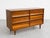 Wood Mid Century Modern Walnut Lowboy Dresser | Sculpted Front 6 Drawer Credenza | Refinished Vintage MCM Bedroom Storage Cabinet, C. 1960’s For Sale - Image 7 of 16