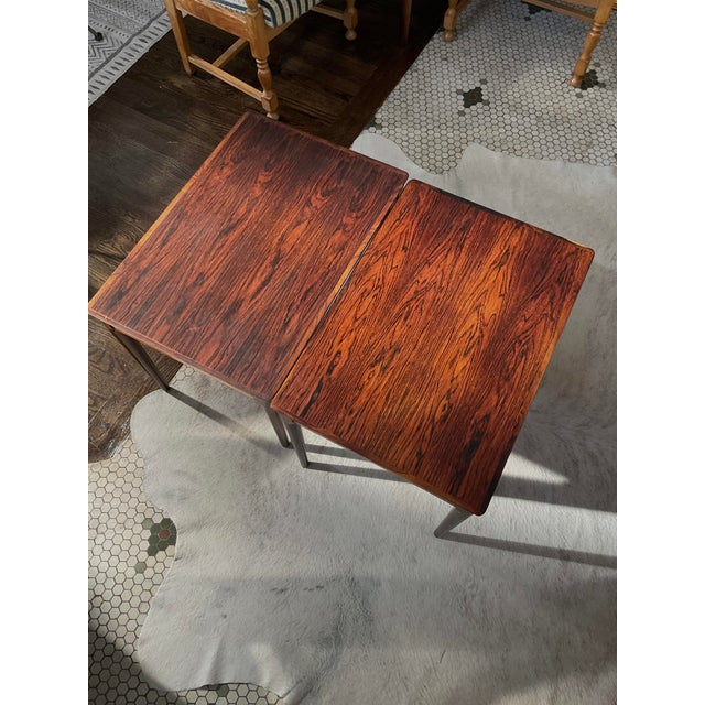 Mid 20th Century Pair of Arne Olsen Style Danish Rosewood Side Tables For Sale - Image 18 of 18