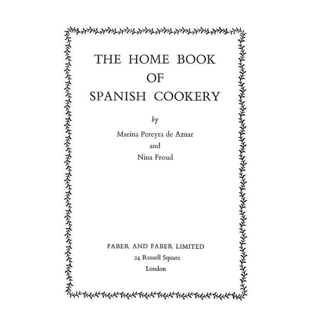Traditional "The Home Book of Spanish Cookery" 1967 Aznar, Marina Pereira De and Froud, Nina For Sale - Image 3 of 8