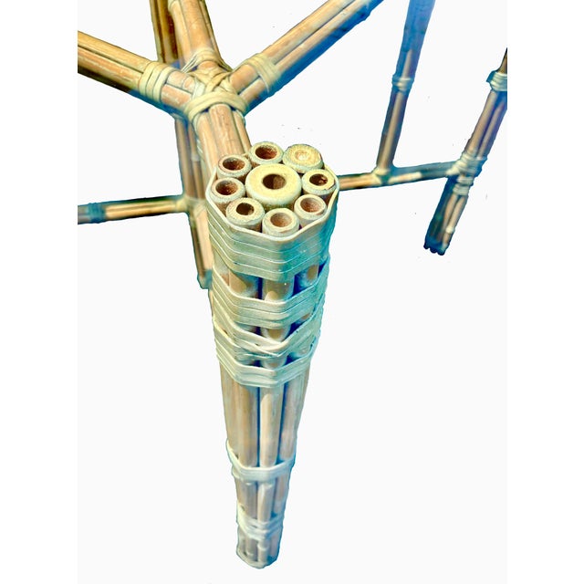 Vintage McGuire Bamboo Dining Table For Sale In Los Angeles - Image 6 of 11