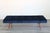 2020s Mid Century Style Navy Blue Bench With Round Cone Shaped Legs For Sale - Image 5 of 5