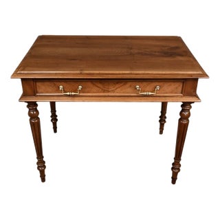 Vintage Louis XVI Style Walnut Desk, 1920 For Sale