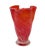 Orange & White Handkerchief Glass Vase For Sale - Image 4 of 8