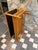 1950s Vintage Bamboo Coffee Table With Formica Top and Wood Shelf For Sale - Image 5 of 7