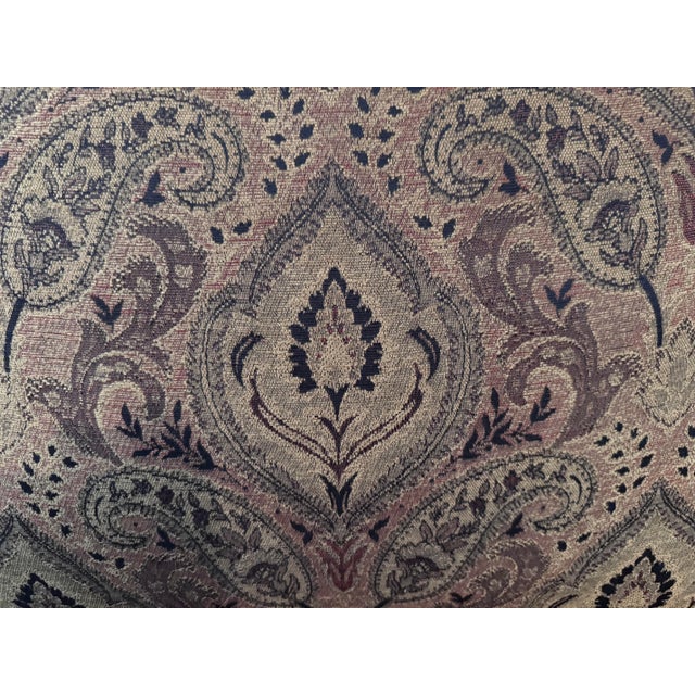 Textile Ethan & Allen, Three-Seated Couch. Sturdy Fabric. No Signs of Material Wear and Pillow and Seating Shapes Look New. For Sale - Image 7 of 7