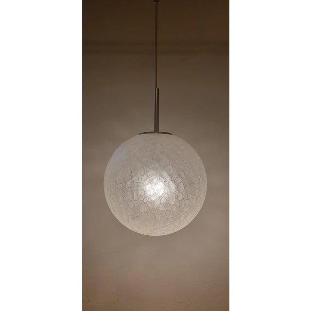 1960s Large Vintage Glassworks Pendant Lamp from Glashütte Limburg, 1960s For Sale - Image 5 of 6