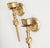 English Vintage Brass Wall Candle Holders - a Pair For Sale - Image 3 of 8