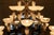 Silver Art Deco Chandelier with Alabaster Bowls and Illuminated Cones, 1990s For Sale - Image 8 of 18