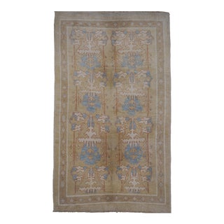 Turkish Oushak Area Rug - 4′5″ × 7′7″ For Sale