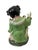 Vintage Famille Rose 8” Laughing Lucky Girl Statue Figurine Offerings of Food For Sale - Image 4 of 7