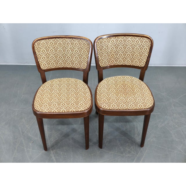 Dining Chairs from Thonet, Former Czechoslovakia, 1940s, Set of 4 For Sale - Image 6 of 17