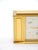 Mid-Century Modern Tiffany & Co. Gilt Bronze Rectangular Desk Clock With Volumatic Dial, Circa 1960 For Sale - Image 3 of 14
