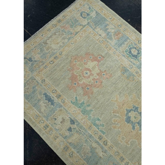 Early 21st Century Turkish Oushak Runner Rug 2'11" x 11'5" #17438 For Sale - Image 5 of 8