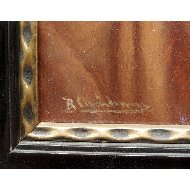 1900 - 1909 1900s Raphaël Chichmanian Portrait of an Islamic Patriarch Armenian Oil Painting For Sale - Image 5 of 10