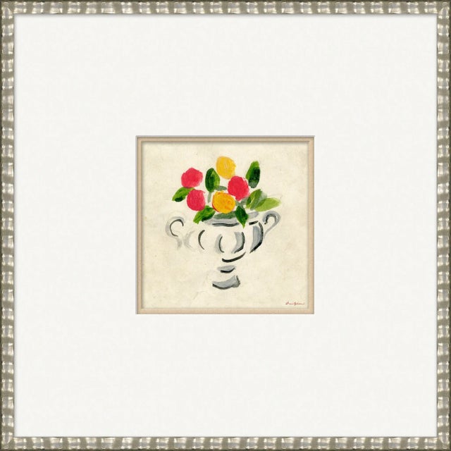 Contemporary Rose Vase By Dana Gibson, Framed Art Print For Sale - Image 3 of 3