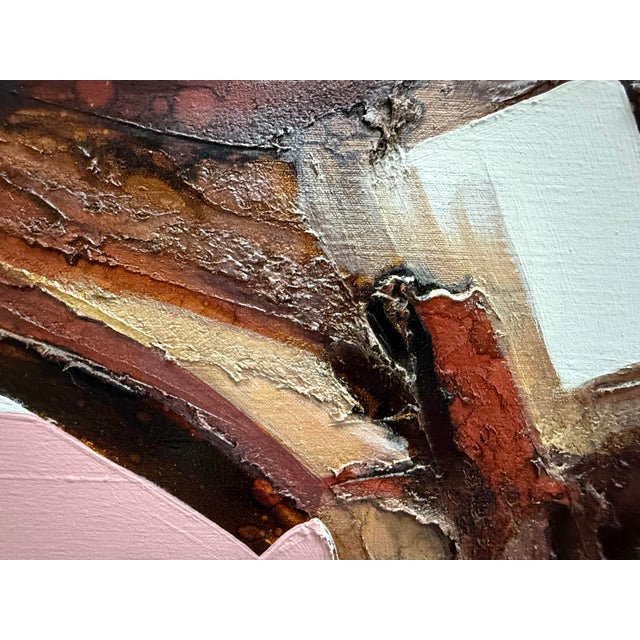 Mid-Century Modern Abstract O/C Oversized Painting on Canvas by Frank Walcutt. For Sale - Image 9 of 12