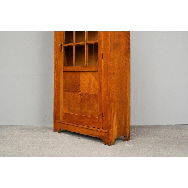 Small 20th Century Art Nouveau Bookcase in Oak For Sale - Image 18 of 18