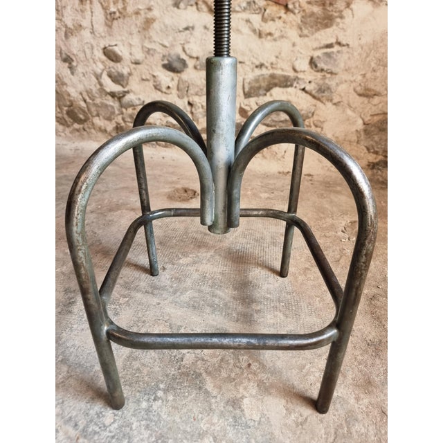 Vintage Industrial French Stool from Heliolith, 1950s For Sale - Image 18 of 18