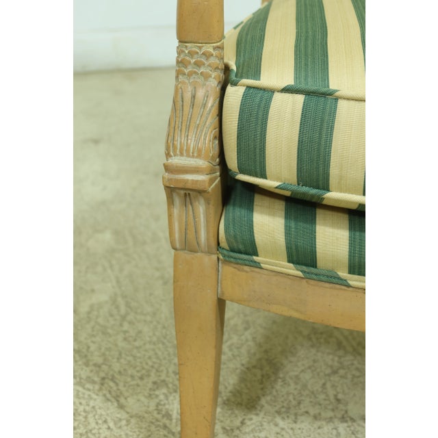 Set of 6 Neoclassical Dolphin Arm Chairs For Sale - Image 10 of 12