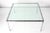 Metal Square Side Table with Glass Top, Germany, 1968 For Sale - Image 7 of 7