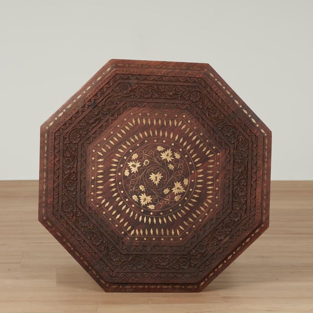 Brown Pair of Antique Anglo Indian Tables or Stands For Sale - Image 8 of 16