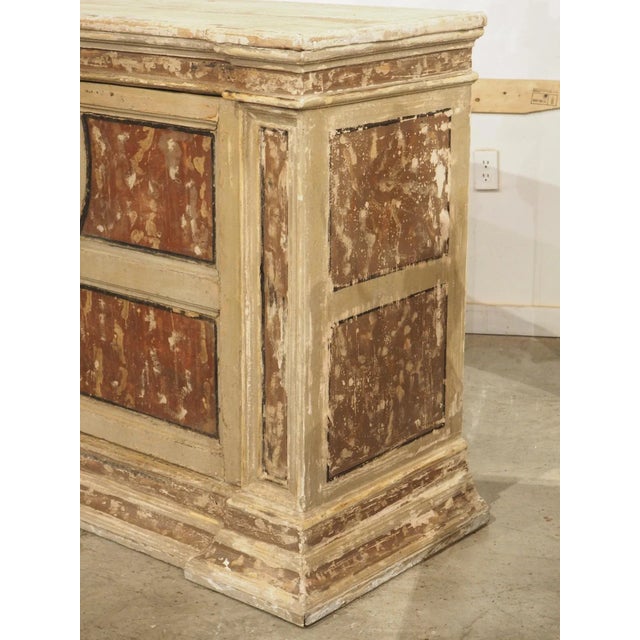 Antique Polychrome Italian Credenza Buffet From Naples, 18th Century and Later For Sale - Image 10 of 12