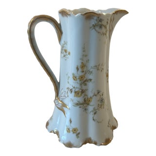 Mid 20th Century Limoges Haviland Porcelain Pitcher For Sale