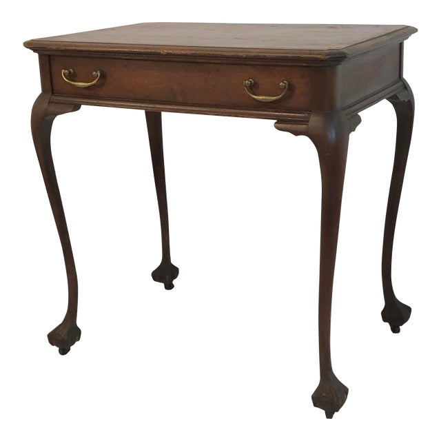 Early 20th Century Antique Cabriolet Ball & Claw Table, Desk For Sale