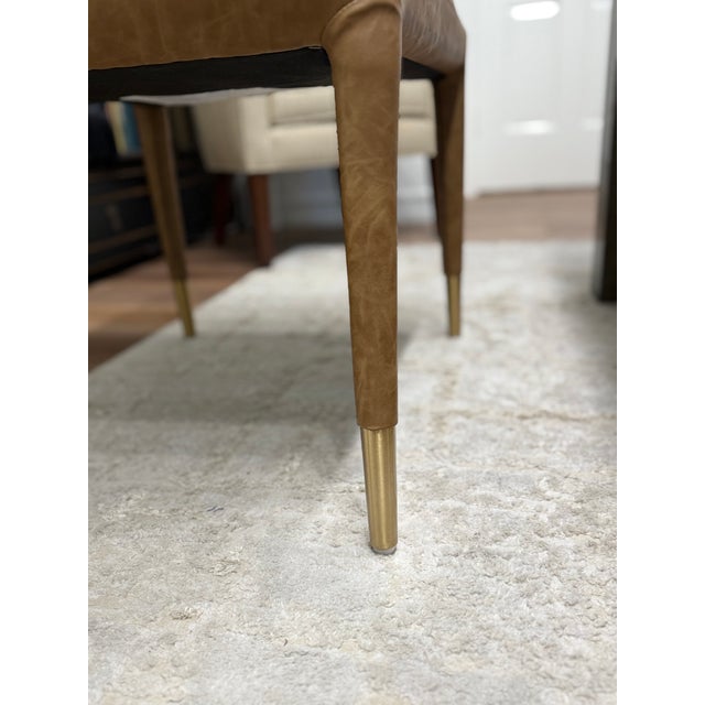 Conifer Dining Chair, Camel, Set of 2 For Sale In Los Angeles - Image 6 of 8