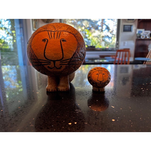 Africa Series Stoneware Lions by Lisa Larson for Gustavberg, 1960, Set of 2 For Sale - Image 11 of 13
