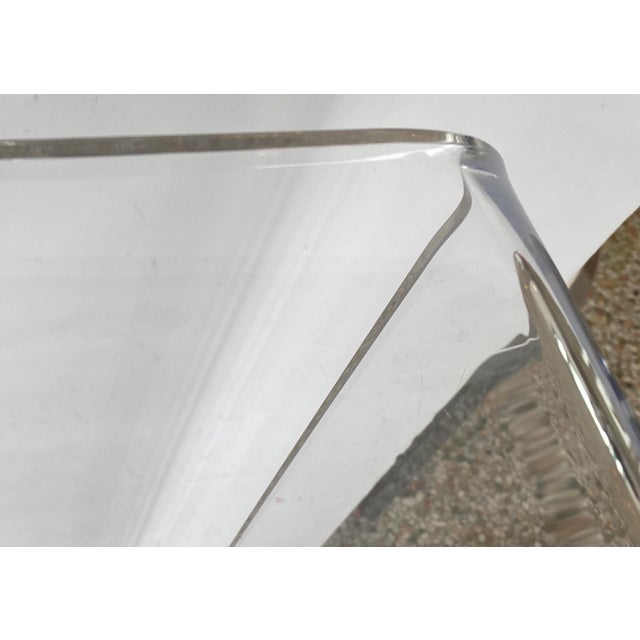 Hollis Jones Style Bar Cart in Lucite Waterfall Style For Sale In West Palm - Image 6 of 11