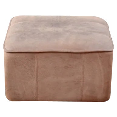 Vintage DS-44 Neck Leather Ottoman Pouf from De Sede, 1970s For Sale