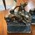Heavy bookends. This set of bronze bookends features a cowboy and bucking bronco design created by Gladys Brown Edward’s...