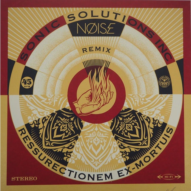 Shepard Fairey aka Obey Giant (1970) Noise Remix Original color lithograph Signed and dated 2020 in pencil On wove paper,...