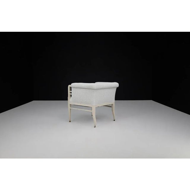 Large Art Nouveau Armchairs in Bouclé Upholstery, Austria, 1910, Set of 2 For Sale - Image 10 of 13