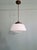 Bauhaus Art Deco Pendant Light in White Opaline Glass, 1920s For Sale - Image 3 of 12