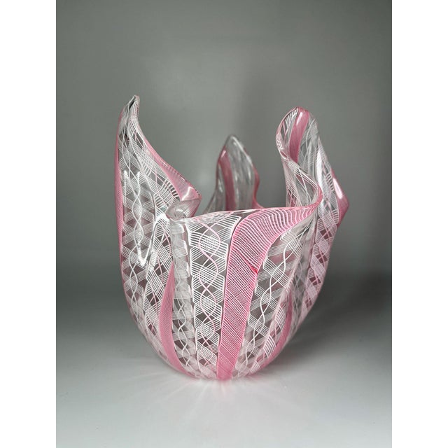 Fazzoletto Murano Glass Vase by Fulvio Bianconi for Venini, 1950s For Sale - Image 6 of 6