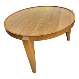Swallows Tail Solid Oak Contemporary Coffee Table For Sale