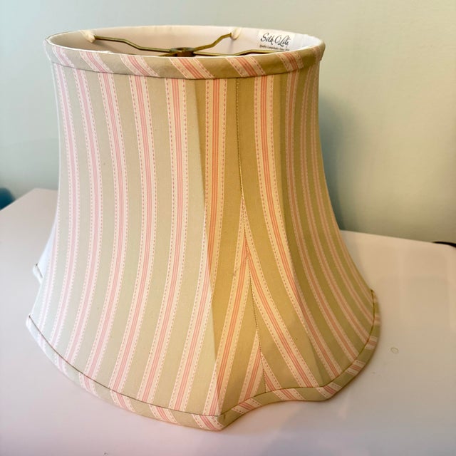 Vintage Kaiser Kuhn Butterfly, Fruit, and Flora Lamp With Silk Shade For Sale - Image 10 of 12