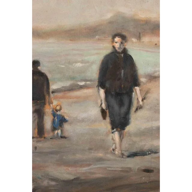 Modern Michelangelo Cupisti, Seaside in Viareggio, Oil Painting, 2003 For Sale - Image 3 of 4