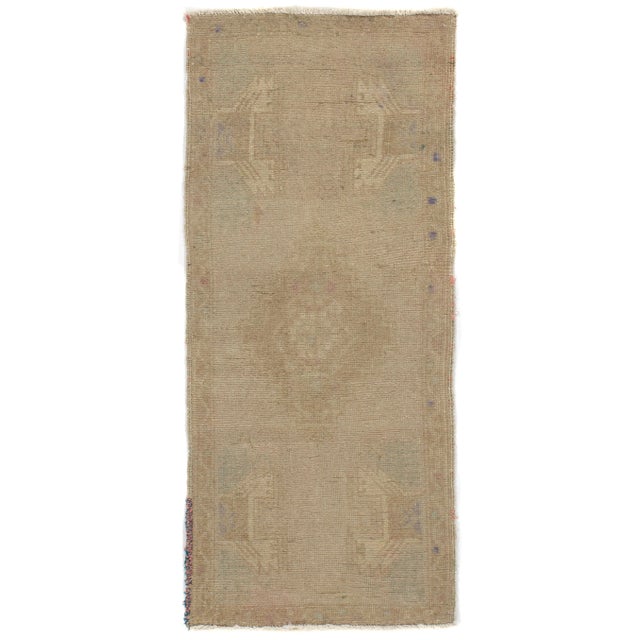 1950s 1950s Vintage Turkish Yastik Area Rug, 1'8 X 3'10 For Sale - Image 5 of 5