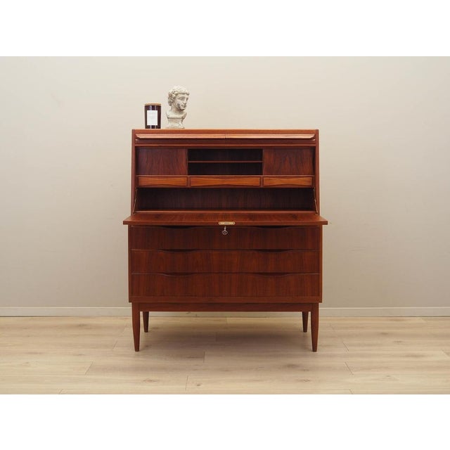 Vintage Danish Teak Secretaire by Erling Torvits for Klim Møbelfabrik, 1960s For Sale - Image 3 of 15