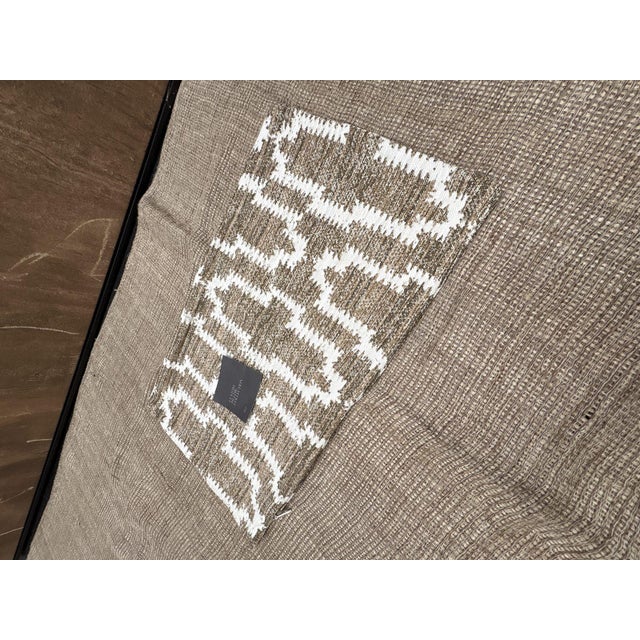Rh Restoration Hardware Nazaré Block Print Pillow Cover 13" × 21" Lumbar For Sale - Image 13 of 14