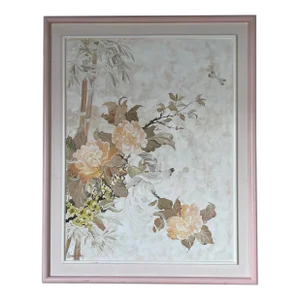 Lucien Leinfelder Japanese - Style Hand Painted Panel Oil on Board