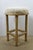 Four Hands Saldino Bar Counter Stool Beige Shearling For Sale - Image 6 of 11