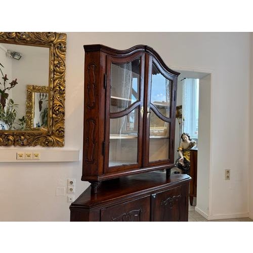 Corner Display Cabinet in Wood For Sale - Image 9 of 13