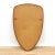 Mid Century Danish Teak Sculpted Shield Mirror For Sale - Image 9 of 10