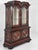19th Century Kussenkast Display Bookcase in Wood Marquetry, Glass and Velvet For Sale - Image 12 of 12