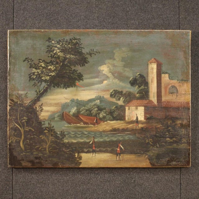 Italian Artist, Seascape, 1770, Oil on Canvas For Sale - Image 15 of 15
